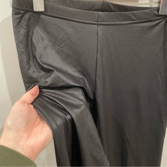 TOPSHOP leather like leggings size 6 - Picture 3 of 8